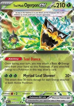 Teal Mask Ogerpon ex PRE-012 Double Rare Englisch