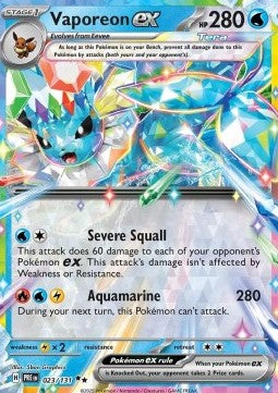 Vaporeon ex PRE-023 Double Rare Englisch