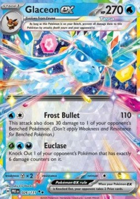 Glaceon ex PRE-026 Double Rare Englisch