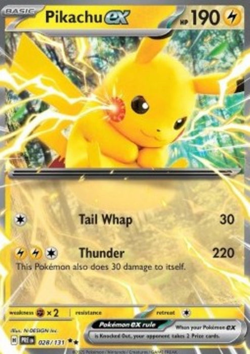 Pikachu ex PRE-028 Double Rare Englisch