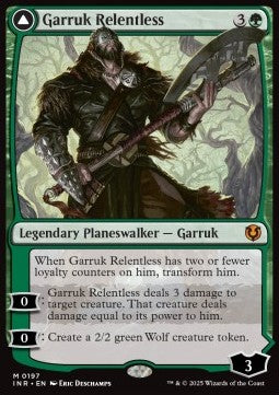 Garruk Relentless / Garruk, the Veil-Cursed INR-197 Mythic Englisch