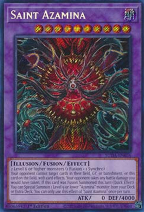 Saint Azamina (V.1) SUDA-EN036 Secret Rare Englisch