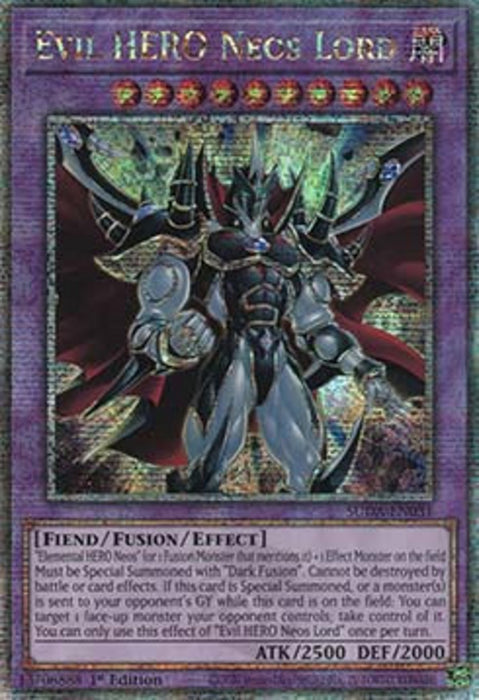 Evil HERO Neos Lord (V.2) SUDA-EN031 Quarter Century Secret Rare Englisch