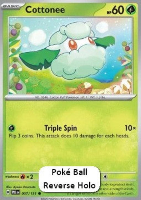 Cottonee xPRE-007 Common Spanisch