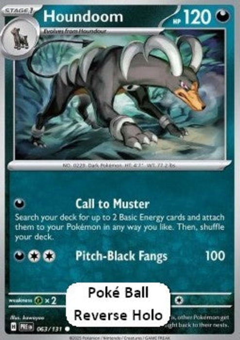Houndoom xPRE-063 Common Englisch