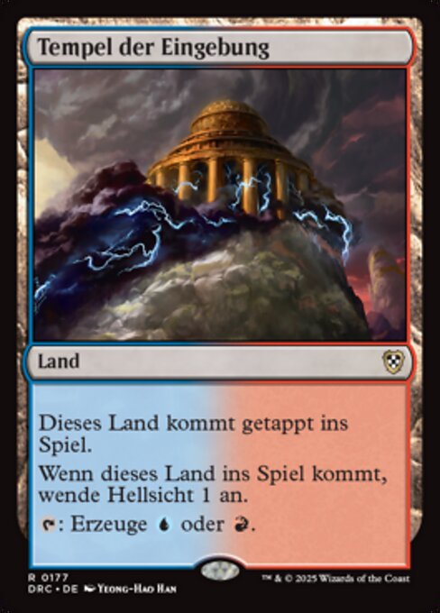 Tempel der Eingebung DRC-177 Rare Deutsch