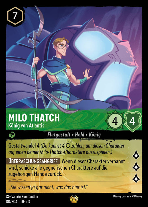 Milo Thatch - König von Atlantis 3INK-080 Legendary Deutsch