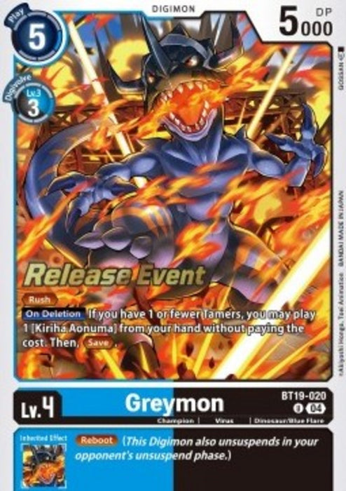Greymon (BT19-020) SB2.5P Alternative Art Englisch