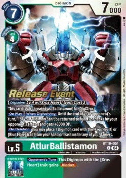 AtlurBallistamon (BT19-051) SB2.5P Alternative Art Englisch