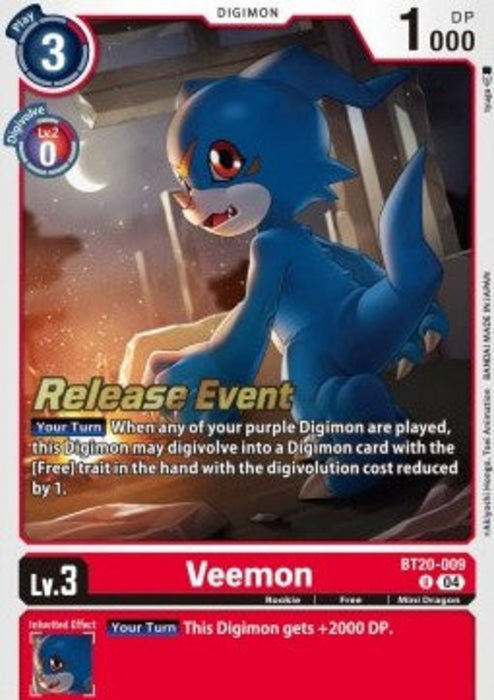 Veemon (BT20-009) SB2.5P Alternative Art Englisch