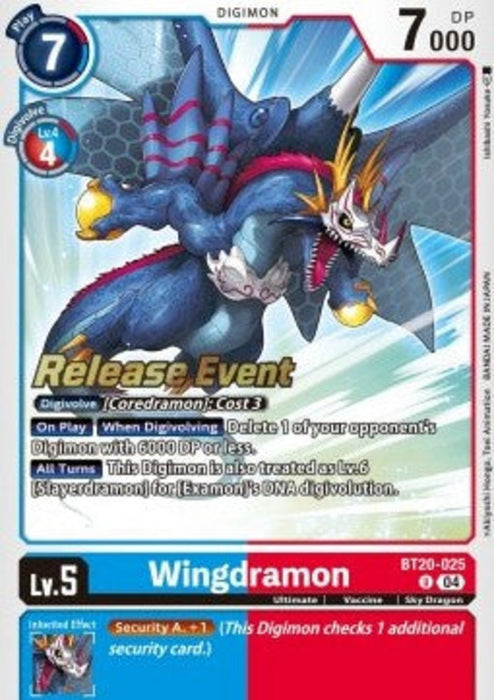 Wingdramon (BT20-025) SB2.5P Alternative Art Englisch
