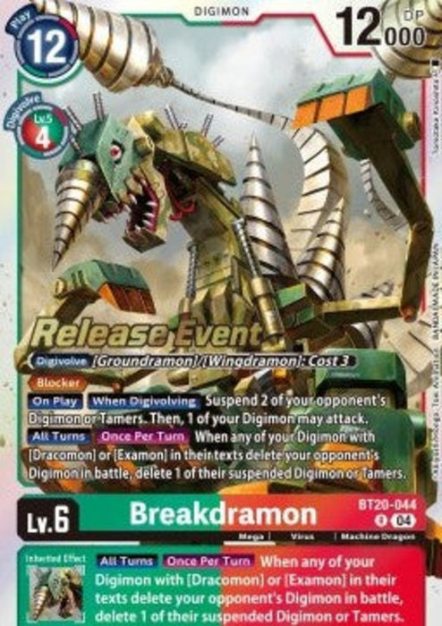 Breakdramon (BT20-044) SB2.5P Alternative Art Englisch