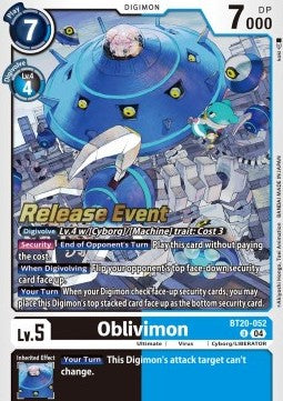 Oblivimon (BT20-052) SB2.5P Alternative Art Englisch
