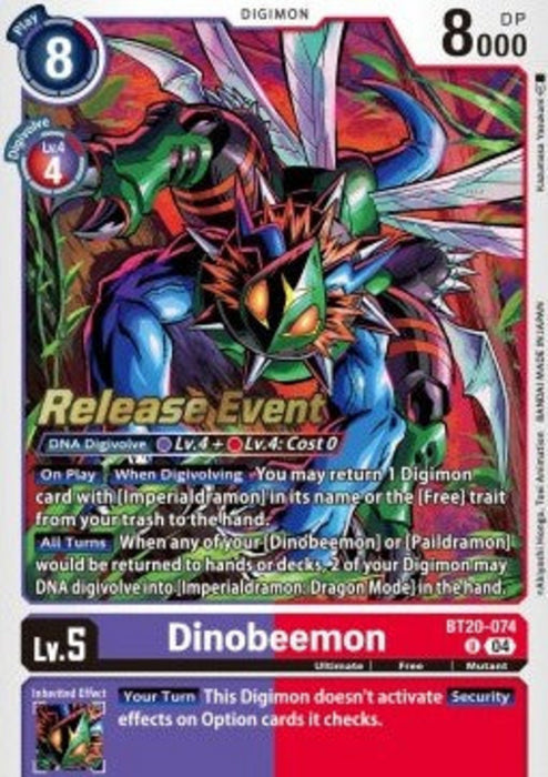 Dinobeemon (BT20-074) SB2.5P Alternative Art Englisch