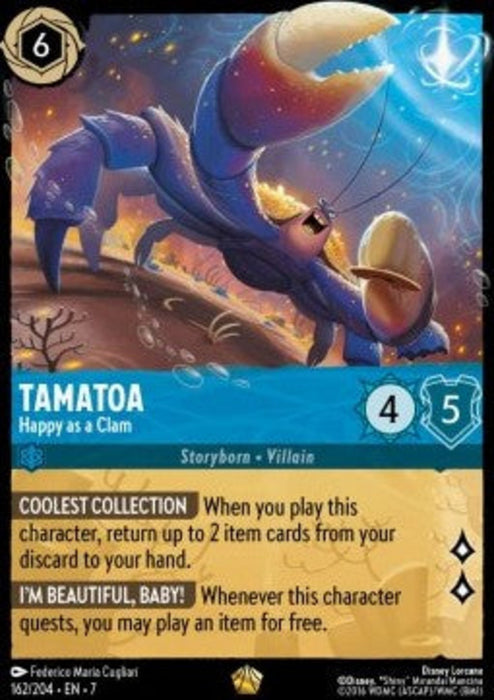 Tamatoa - Happy as a Clam (V.1) 7ARI-162 Legendary Englisch