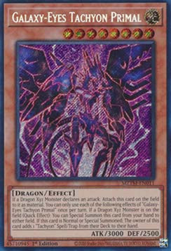 Galaxy-Eyes Tachyon Primal (V.1) MZTM-EN011 Secret Rare Englisch