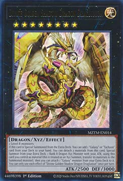 Yu-Gi-Oh! Himmlischer goldener Schattendrache Drachgluxion