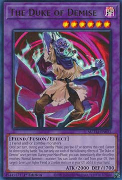 The Duke of Demise MZTM-EN033 Ultra Rare Englisch