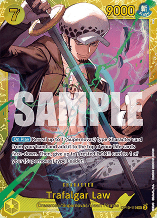 Trafalgar Law (OP10-119) (V.1) OP10 Secret Rare Englisch