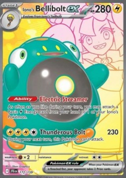 Iono's Bellibolt ex JTG-172 Ultra Rare Englisch