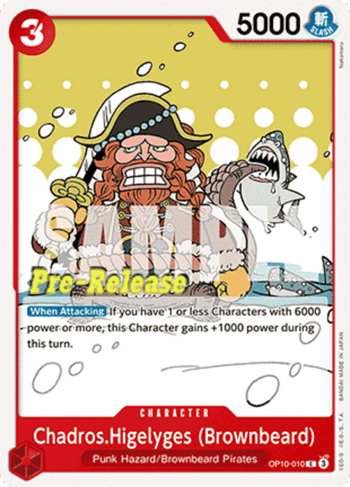 Chadros.Higelyges (Brownbeard) (OP10-010) OP10P Common Englisch