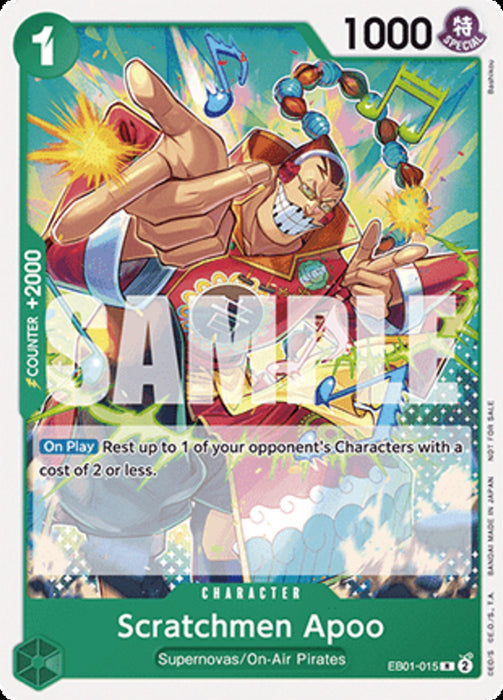 Scratchmen Apoo (EB01-015) (V.1) UP Rare Englisch