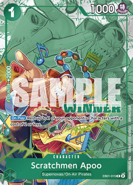 Scratchmen Apoo (EB01-015) (V.2) UP Rare Englisch