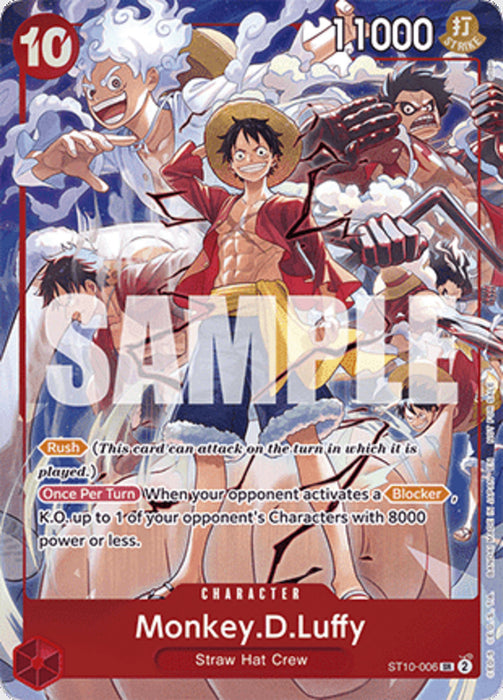 Monkey.D.Luffy (ST10-006) (V.2) UP Super Rare Englisch