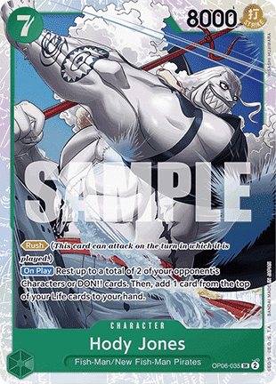 Hody Jones (OP06-035) (V.1) PRB01 Super Rare Englisch