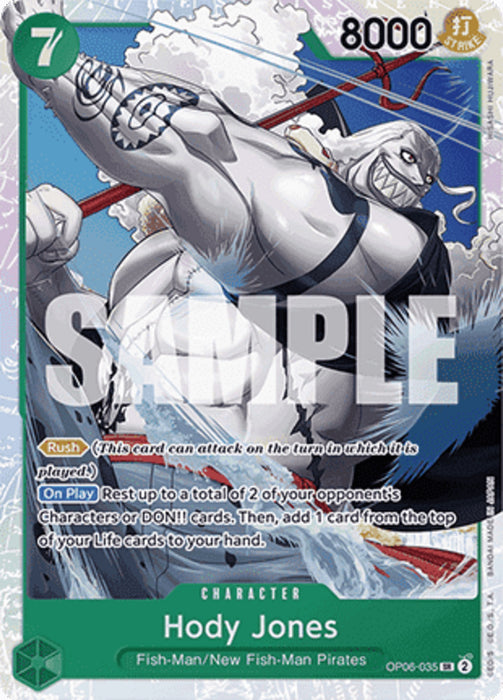 Hody Jones (OP06-035) (V.1) PRB01 Super Rare Englisch