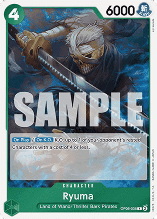 Ryuma (OP06-036) (V.1) PRB01 Rare Englisch