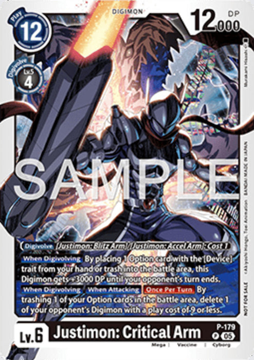 Justimon: Critical Arm (P-179) P Promo Englisch