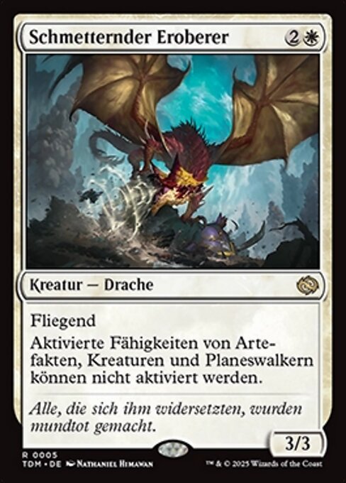 Schmetternder Eroberer TDM-5 Rare Deutsch
