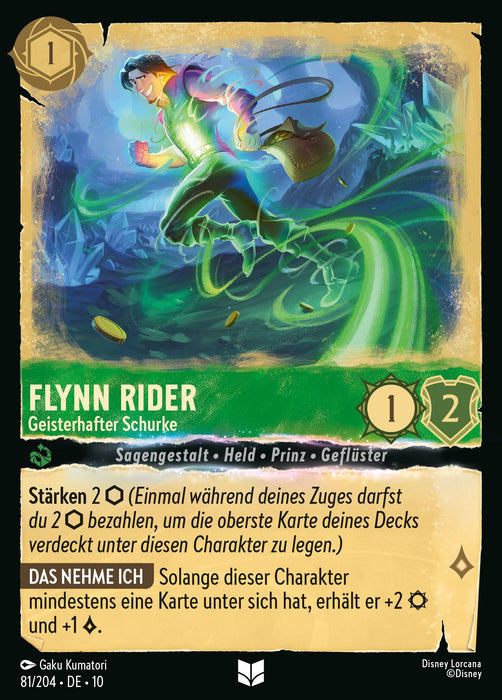 Flynn Rider - Geisterhafter Schurke 10WHI-081 Uncommon Deutsch