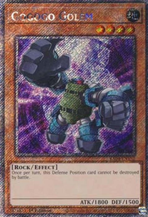 Gogogo Golem (V.1) RA04-EN152 Platinum Secret Rare Englisch