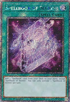 Spellbook of Secrets (V.1) RA04-EN189 Platinum Secret Rare Englisch