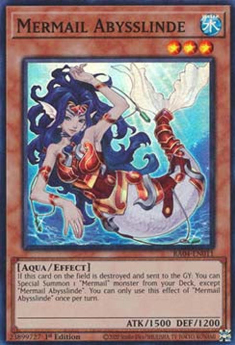Mermail Abysslinde (V.1) RA04-EN011 Super Rare Englisch