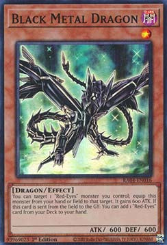 Black Metal Dragon (V.1) RA04-FR016 Super Rare Französisch