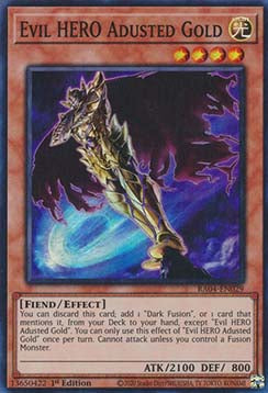 Evil HERO Adusted Gold (V.1) RA04-EN029 Super Rare Englisch