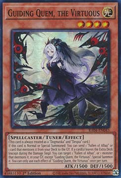 Guiding Quem, the Virtuous (V.1) RA04-EN043 Super Rare Englisch