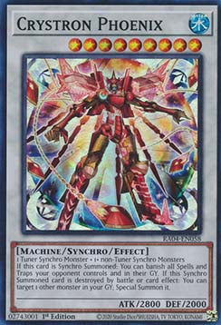 Crystron Phoenix (V.1) RA04-EN058 Super Rare Englisch