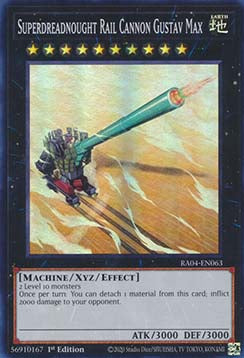 Superdreadnought Rail Cannon Gustav Max (V.1) RA04-FR063 Super Rare Französisch