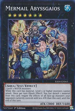 Mermail Abyssgaios (V.1) RA04-EN065 Super Rare Englisch