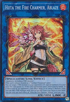Hiita the Fire Charmer, Ablaze (V.1) RA04-EN074 Super Rare Englisch