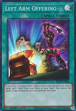 Left Arm Offering (V.1) RA04-EN086 Super Rare Englisch
