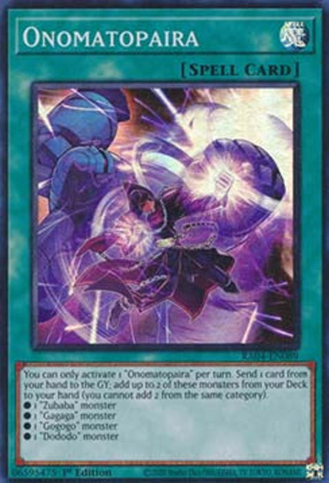Onomatopaira (V.1) RA04-FR089 Super Rare Französisch