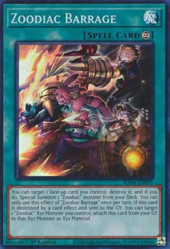 Zoodiac Barrage (V.1) RA04-EN091 Super Rare Englisch