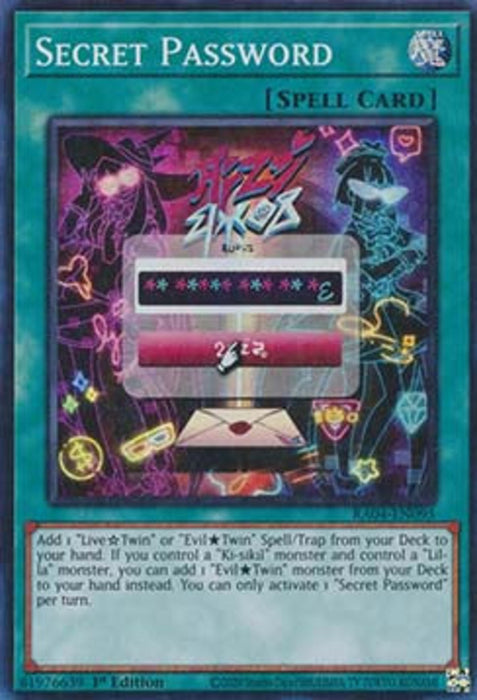 Secret Password (V.1) RA04-EN095 Super Rare Englisch