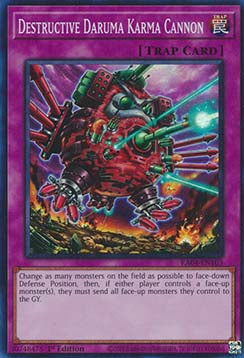 Destructive Daruma Karma Cannon (V.1) RA04-EN103 Super Rare Englisch