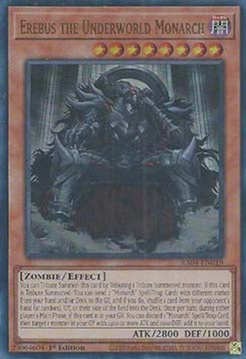 Erebus the Underworld Monarch (V.2) RA04-EN019 Ultra Rare Englisch